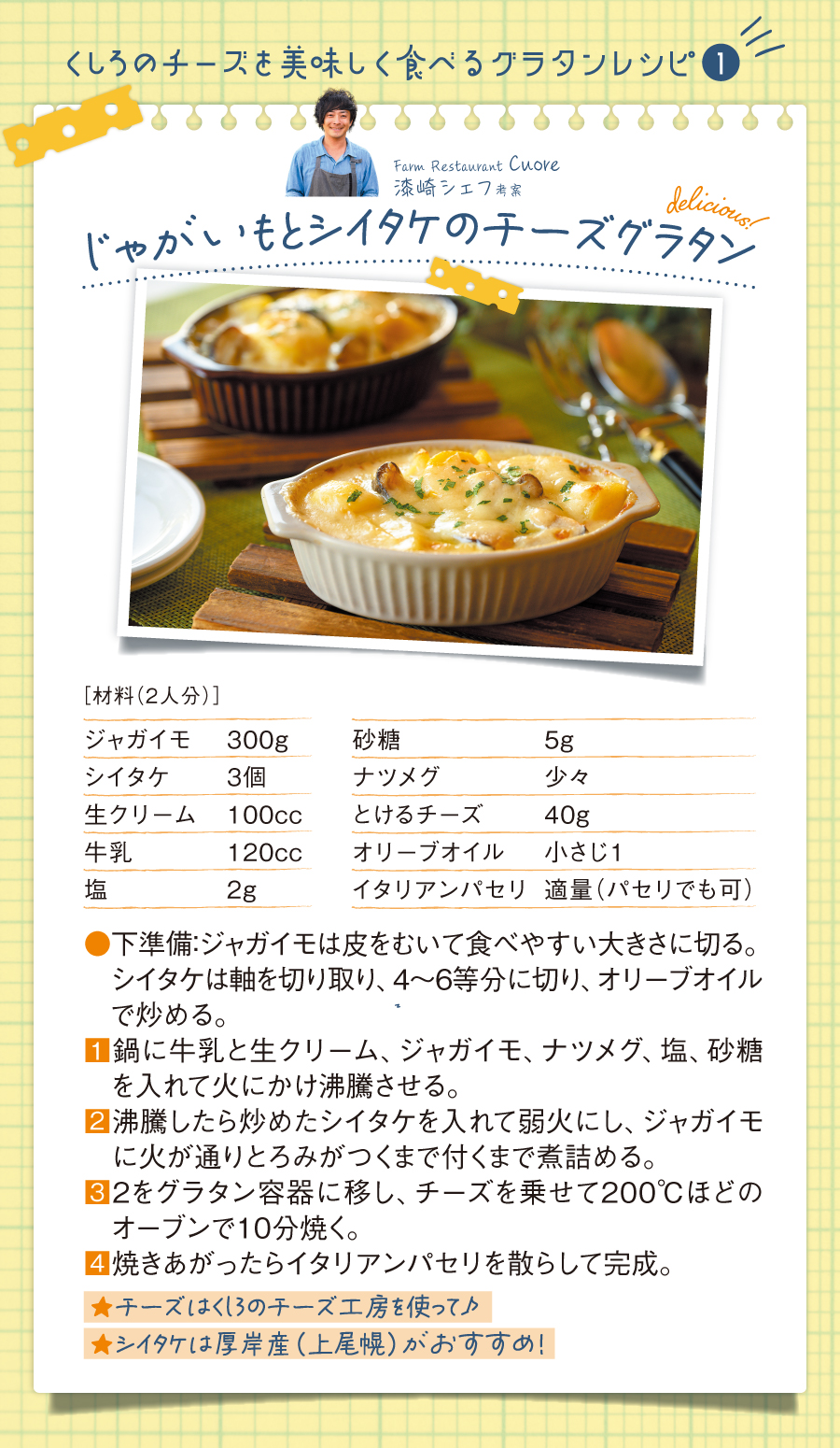 チーズレシピ紹介1